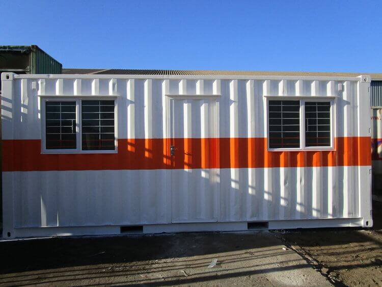 Red And White Shipping Office Container | Container Rental & Sales